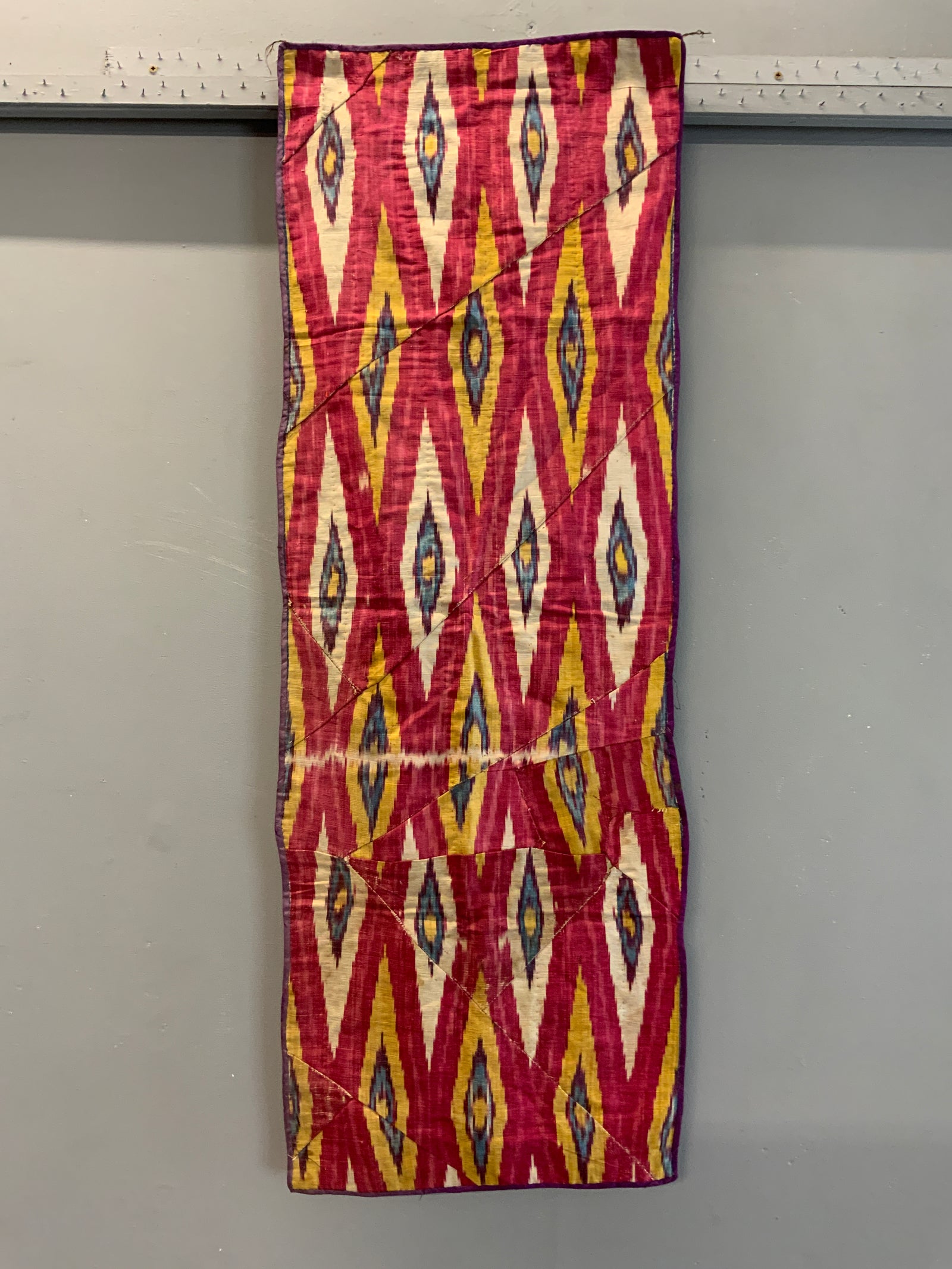 Uzbek antique fragmented ikat (110 x 39cm) *AF