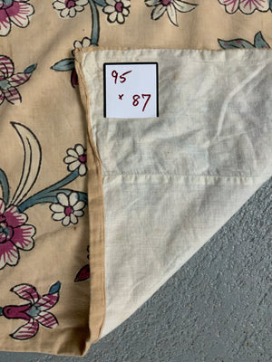 Turkish Kandili type block printed cotton (95 x 87cm)