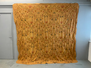 Large antique Turkish silk embroidery (260 x 260cm)