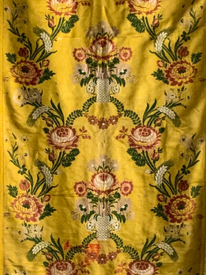 French or Italian antique silk length (284 x 55cm)
