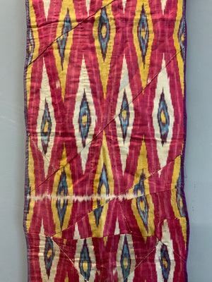 Uzbek antique fragmented ikat (110 x 39cm) *AF