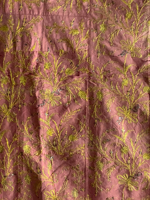 Ottoman antique embroidered silk (161 x 145cm)