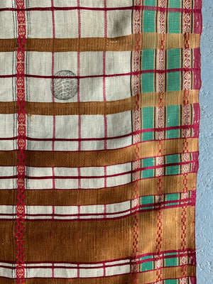 Turkish antique Hammam Pestemal towel (203 x 111cm)