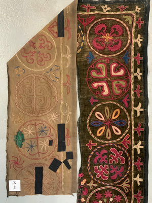 Kyrgyz antique Tush-Kiiz yurt hanging (109 x 212cm)