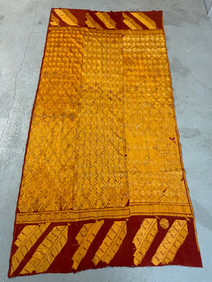 Indo-Pak antique West Punjab phulkari (259 x 121cm)