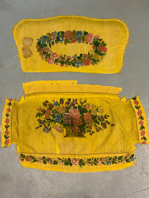 French antique silk furniture sofa suite coverings [4]