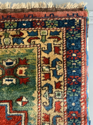 Small Turkish niched rug (123 x 122cm)