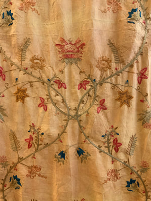 Large antique Turkish silk embroidery (260 x 260cm)