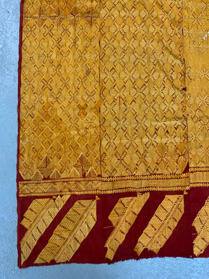 Indo-Pak antique West Punjab phulkari (259 x 121cm)