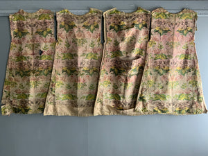 Five pieces of ecclesiastic French silk brocade *AF