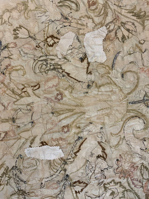 Re-applied 18th C Italian silk embroidery (161 x 122cm)