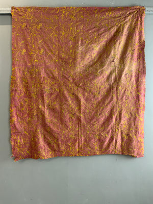 Ottoman antique embroidered silk (161 x 145cm)