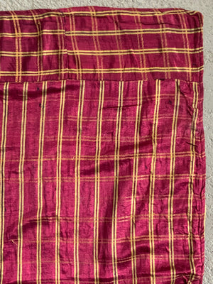 Gaziantep vintage chequered satin silk (90 x 90cm)