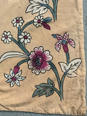 Turkish Kandili type block printed cotton (95 x 87cm)