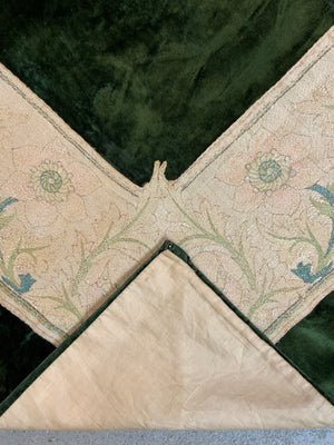 William Morris & Co. embroidery table cover (113 x 113cm)