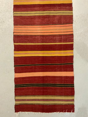 Turkish plainweave striped runner (296 x 54cm)