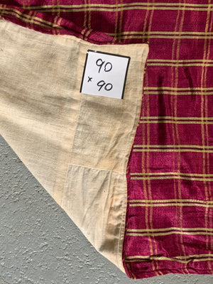 Gaziantep vintage chequered satin silk (90 x 90cm)