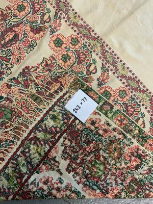 Norwich antique stole of Kashmir design (262 x 77cm)