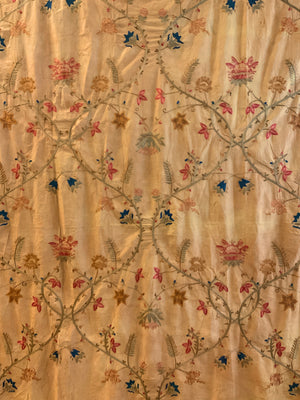 Large antique Turkish silk embroidery (260 x 260cm)