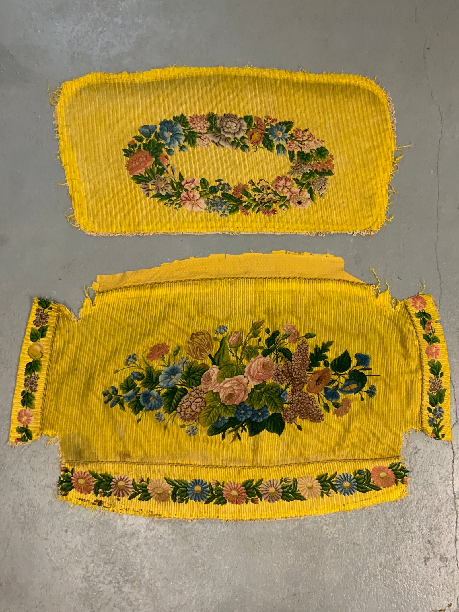 French antique silk furniture sofa suite coverings [4]