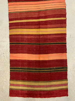 Turkish plainweave striped runner (296 x 54cm)