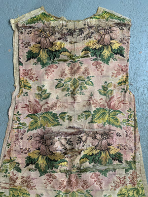 Five pieces of ecclesiastic French silk brocade *AF