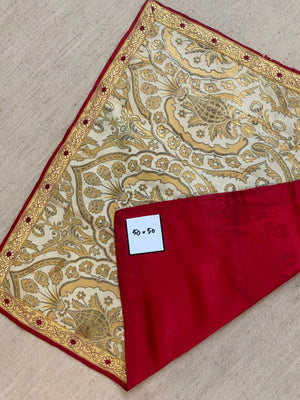 Gilt Gothic style antique square lectern hanging (50 x 50cm)