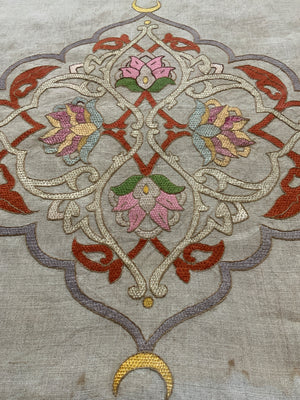Arts & Crafts (?) Imitation of Islamic embroidery (100 x 82cm)