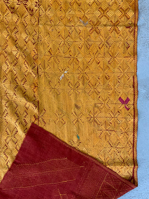Indo-Pak antique West Punjab phulkari (259 x 121cm)
