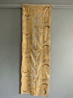 Turkish silk embroidery on linen (158 x 52cm)