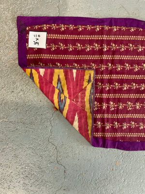 Uzbek antique fragmented ikat (110 x 39cm) *AF