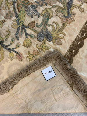 Re-applied 18th C Italian silk embroidery (161 x 122cm)