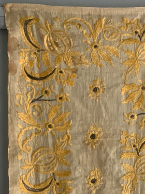 Turkish silk embroidery on linen (158 x 52cm)