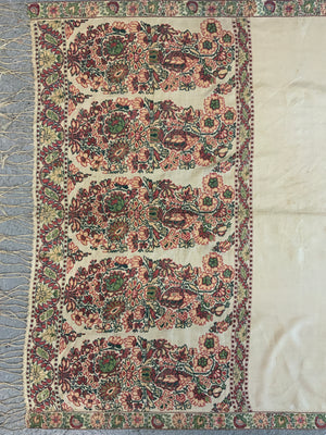 Norwich antique stole of Kashmir design (262 x 77cm)