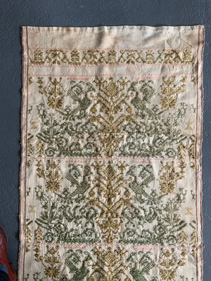 Sardinian or S. Italian antique hand-loomed brocade (152 x 80cm)