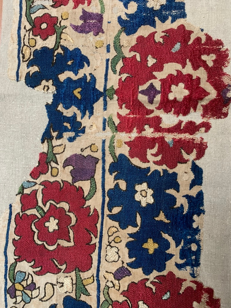 Algerian antique embroidery fragments (80 x 61cm)