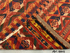 Uzbek antique Gudjeri warpface (219 x 156cm)