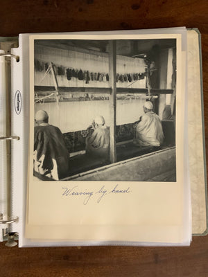 Photographic collection of North Indian rug making in 1940s