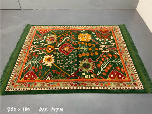 CROR bespoke Turkish Edwardian Ushak design small carpet (222 x 182cm) *new