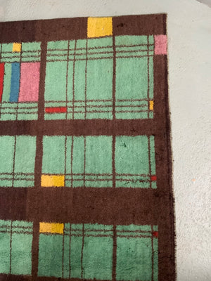 Turkish Isparta carpet in Art Deco design (263 x 180cm)