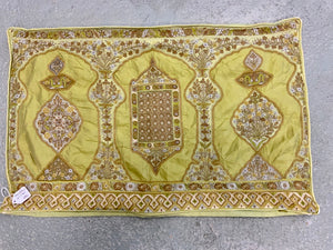 Turkish / Syrian pillow cushion in pale green (37 x 60cm)