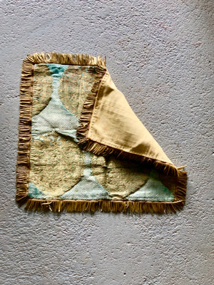 Indian Banaras small antique silk brocade (31 x 48cm)