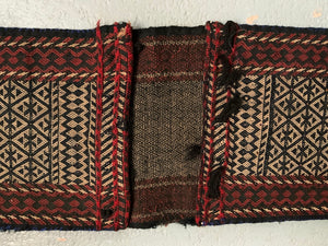 Louristan or Gashgai miniature panier khorjian (51 x 23cm)
