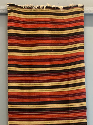 Turkish fine striped extra long kilim runner (969 x 69cm)