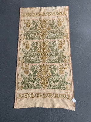 Sardinian or S. Italian antique hand-loomed brocade (152 x 80cm)