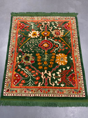 CROR bespoke Turkish Edwardian Ushak design small carpet (222 x 182cm) *new