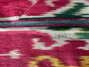 Uzbekistan antique ikat Adras panel (171 x 81cm)