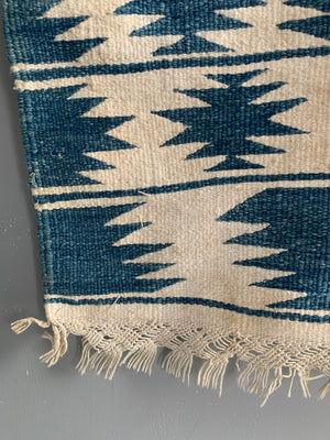 Indian vintage cotton Dhurrie (194 x 105cm)