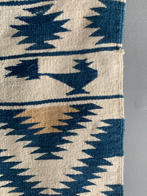 Indian vintage cotton Dhurrie (194 x 105cm)