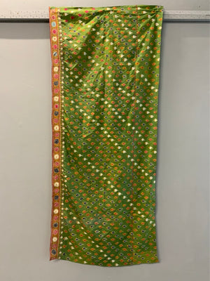  Indo-Pak antique Sindh silk embroidery  (74 x 172cm)